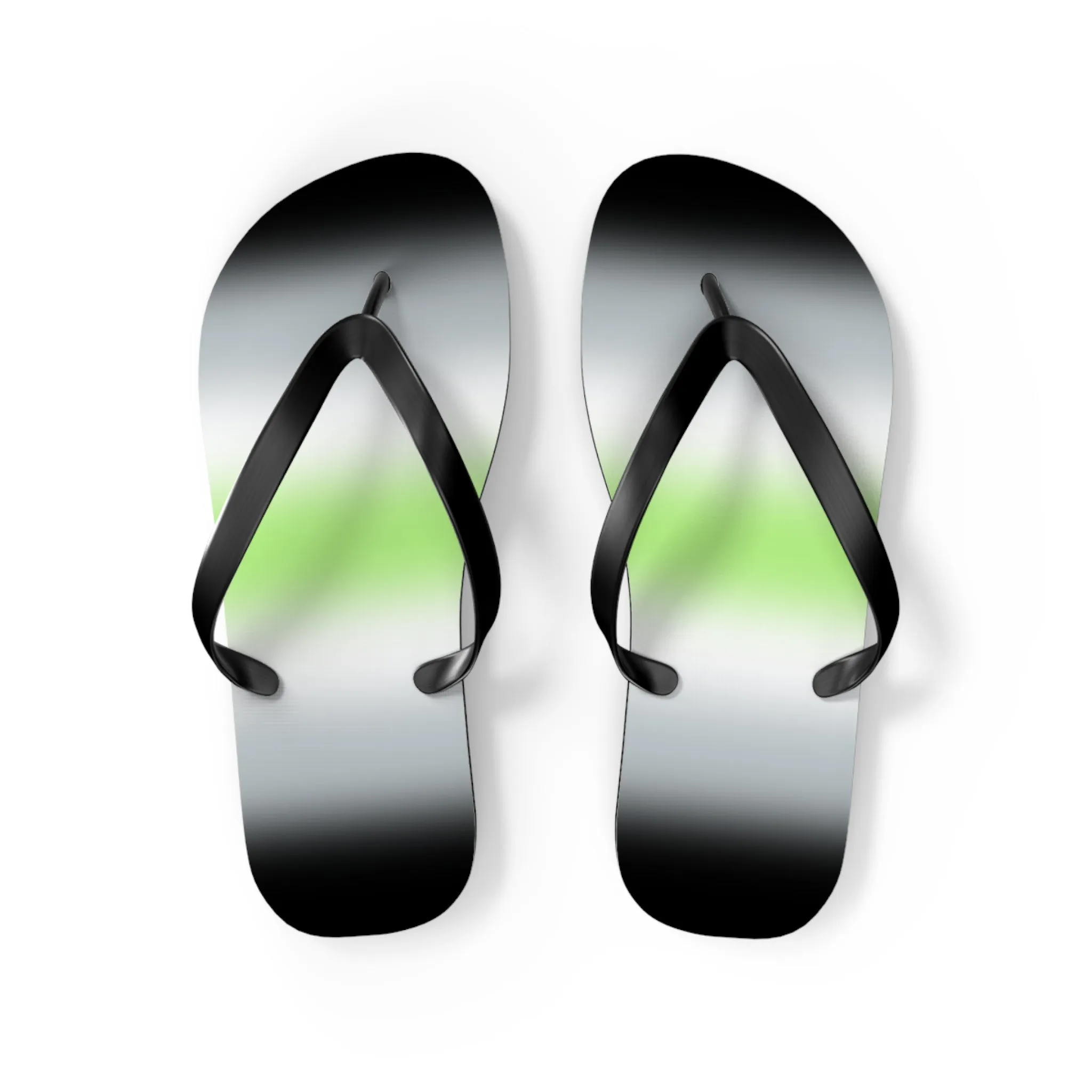 Agender Pride Ombre Flip Flops