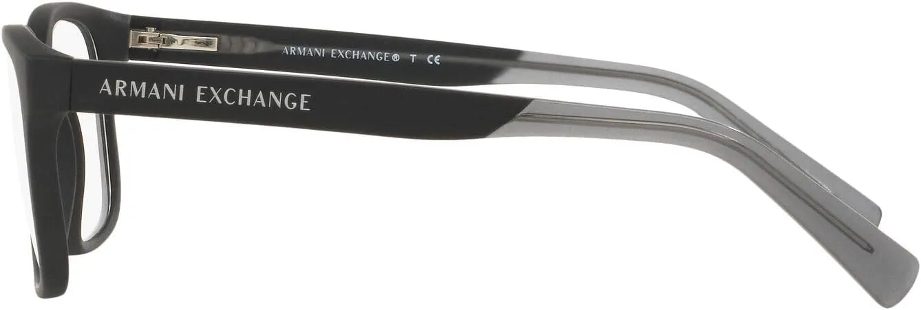 Armani Exchange Men's Ax3029 Square Prescription Eyewear Frames