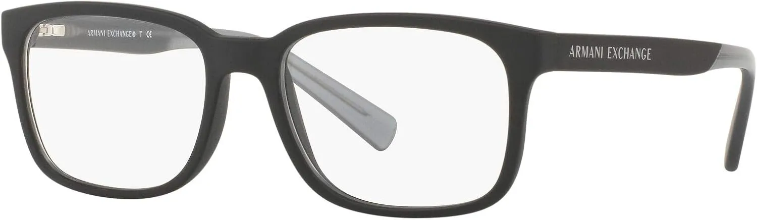 Armani Exchange Men's Ax3029 Square Prescription Eyewear Frames