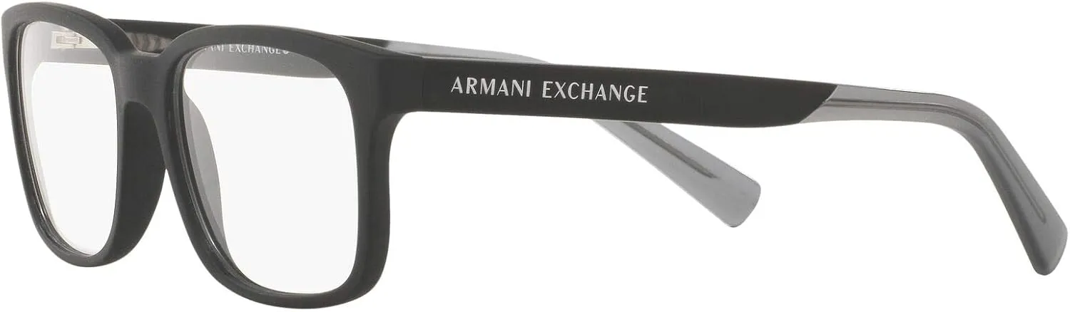 Armani Exchange Men's Ax3029 Square Prescription Eyewear Frames