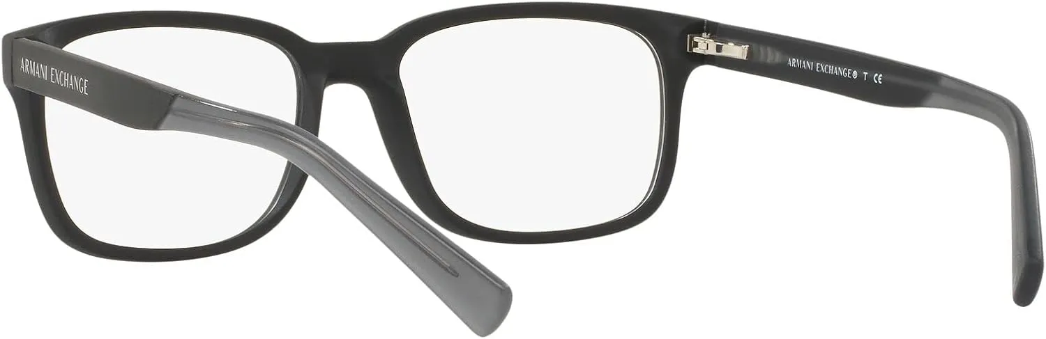 Armani Exchange Men's Ax3029 Square Prescription Eyewear Frames