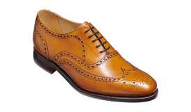 Barker Malton Full Wing Brogue Shoe - Cedar Calf