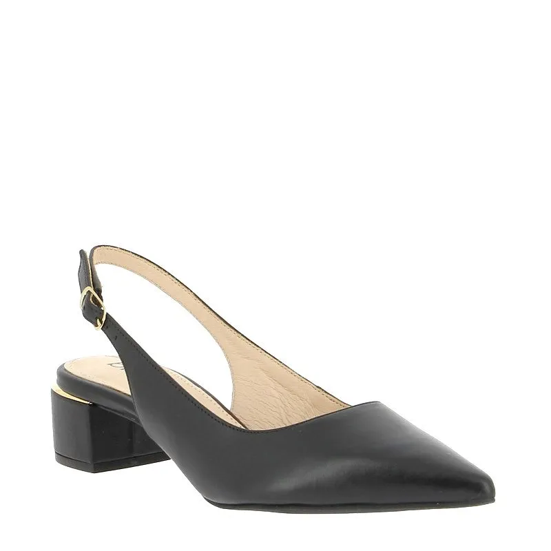 Brazilio 1470509 Black Slingback Heel