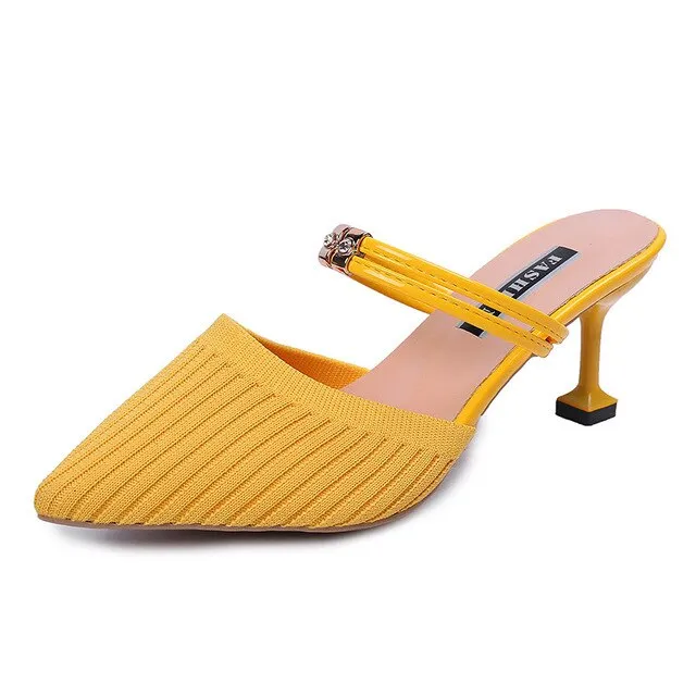 Close To Me Rhinestone Mules Shoes