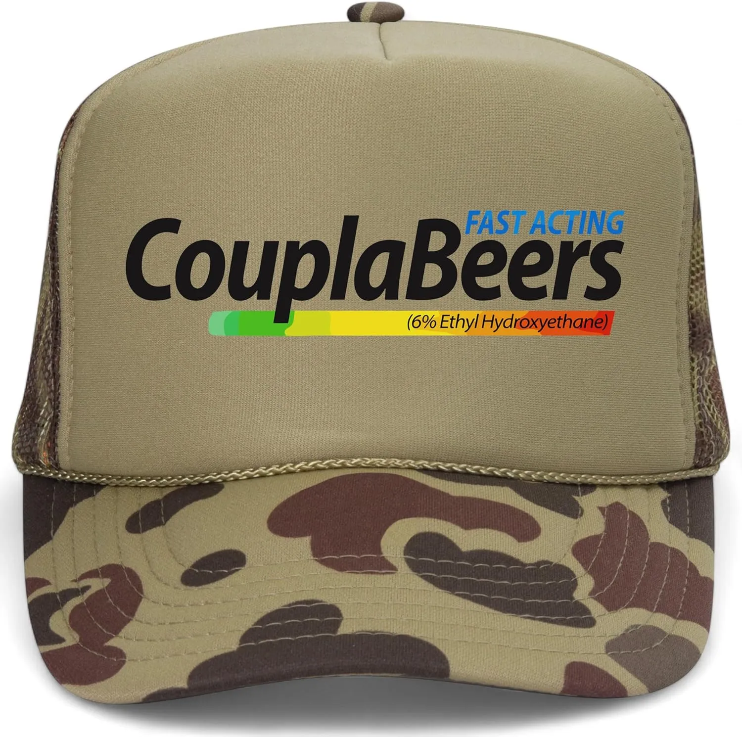 CouplaBeers Vintage Trucker Hat | Premium Snapback Baseball Hat for Men & Women