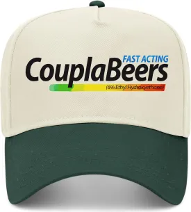 CouplaBeers Vintage Trucker Hat | Premium Snapback Baseball Hat for Men & Women