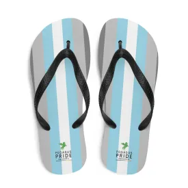 Demiboy Pride Flag Flip Flops