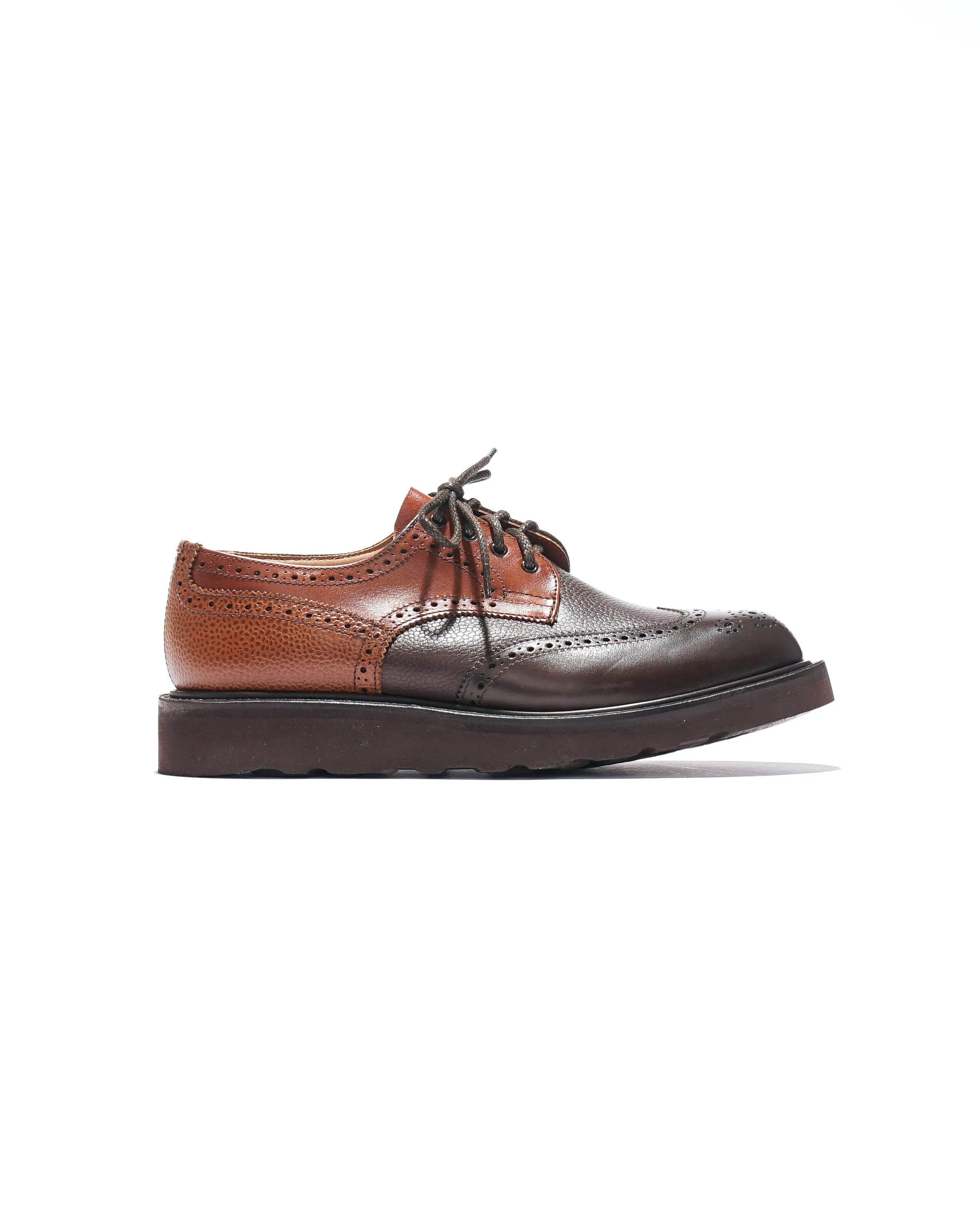 EG x Tricker's - Women's Brogue Shoe - Brown - Multi Tone - Morflex Sole