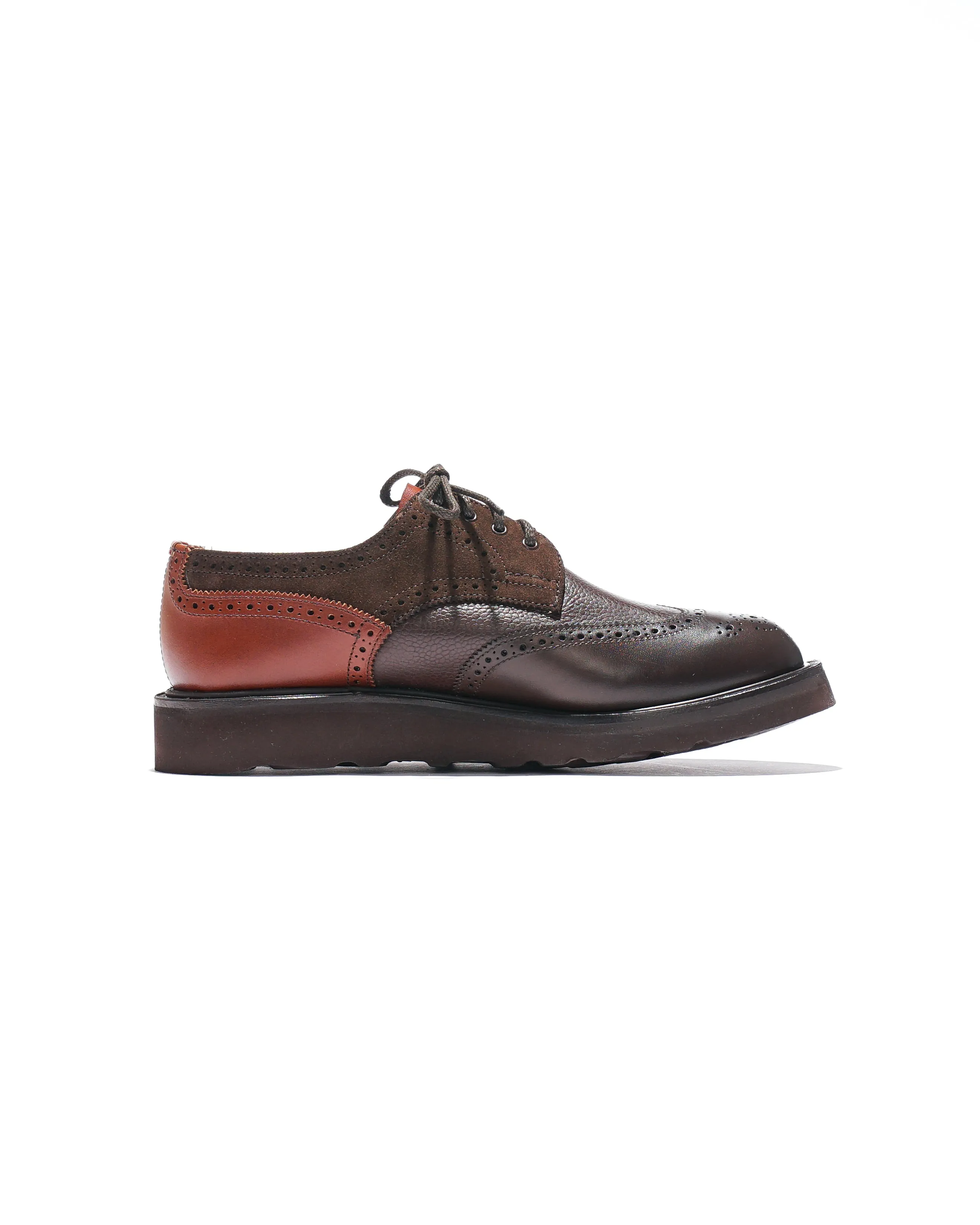 EG x Tricker's - Women's Brogue Shoe - Brown - Multi Tone - Morflex Sole