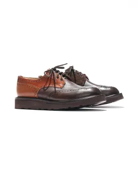 EG x Tricker's - Women's Brogue Shoe - Brown - Multi Tone - Morflex Sole