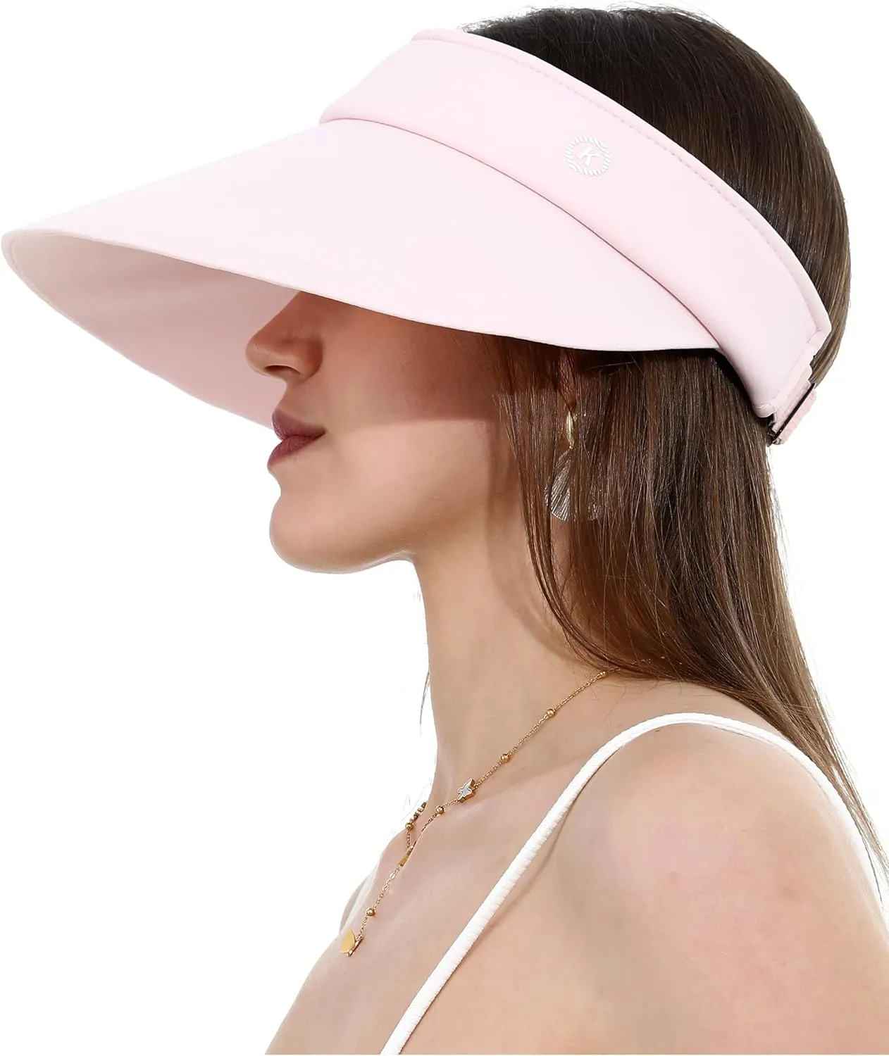 LA CARRIE Women Sun Hats Detachable Wide Brim UV Protection UPF 50  Summer Beach Visor for Outdoor Sports