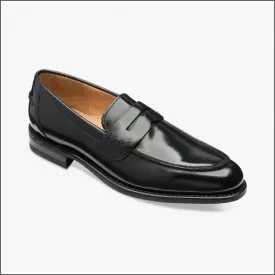 Loake 356 Black Saddle Loafer Shoe--