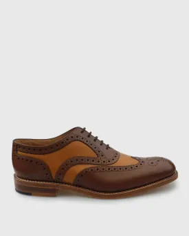 LOAKE TARANTULA BROWN-TAN GOOD YEAR WELTED BROGUE SHOES