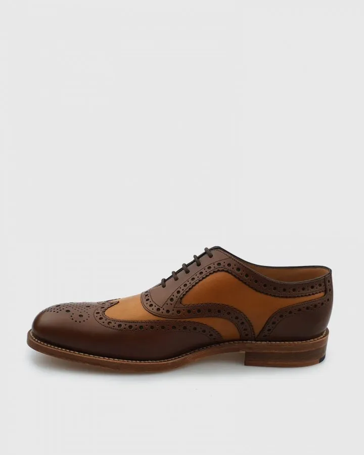 LOAKE TARANTULA BROWN-TAN GOOD YEAR WELTED BROGUE SHOES