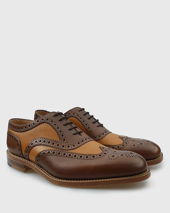 LOAKE TARANTULA BROWN-TAN GOOD YEAR WELTED BROGUE SHOES