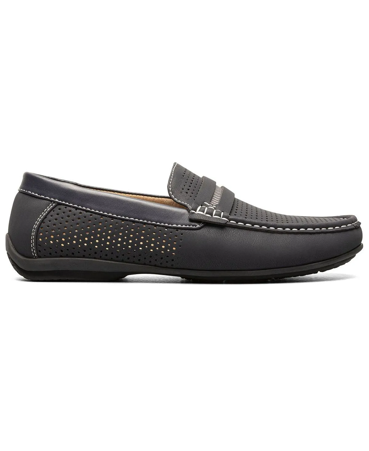 Men's Corby Moccasin Toe Saddle Stacy Adams Slip-on Loafers