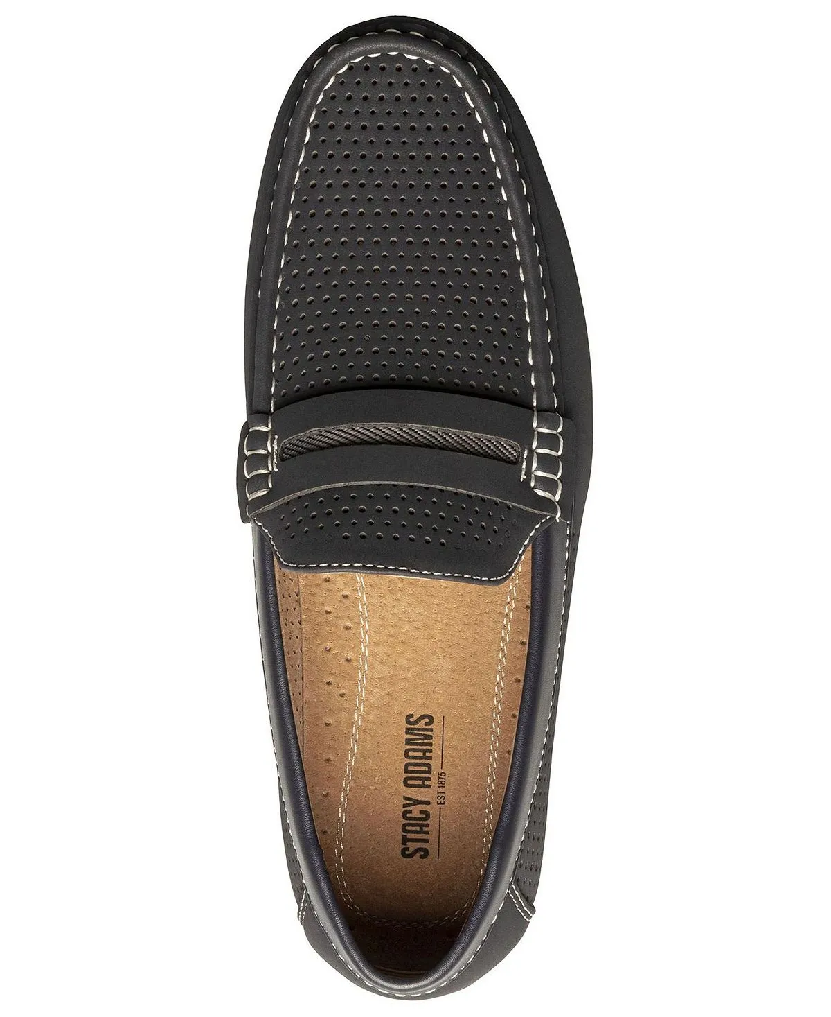 Men's Corby Moccasin Toe Saddle Stacy Adams Slip-on Loafers