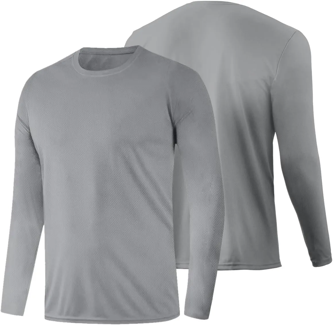 Men's UPF 50  Long Sleeve Tee Shirts UV Sun Protection Quick Dry Tee Shirt Swim Athletic Running Workout