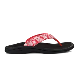 Olukai Ohana Women's Sandal in Lehua Flower/Onyx, White/Hua, Sea Glass & White