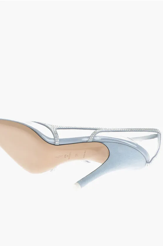 The Attico Rhinestoned VENUS CHROME PVC Pumps