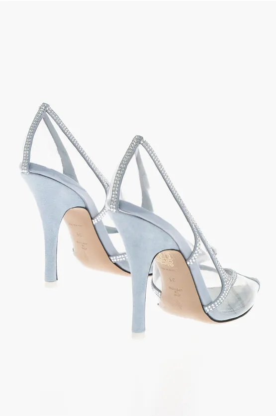 The Attico Rhinestoned VENUS CHROME PVC Pumps