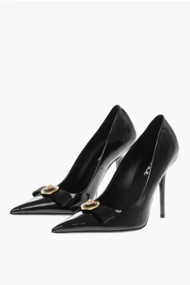 Versace Patent Leather Pumps with Logoed Detail
