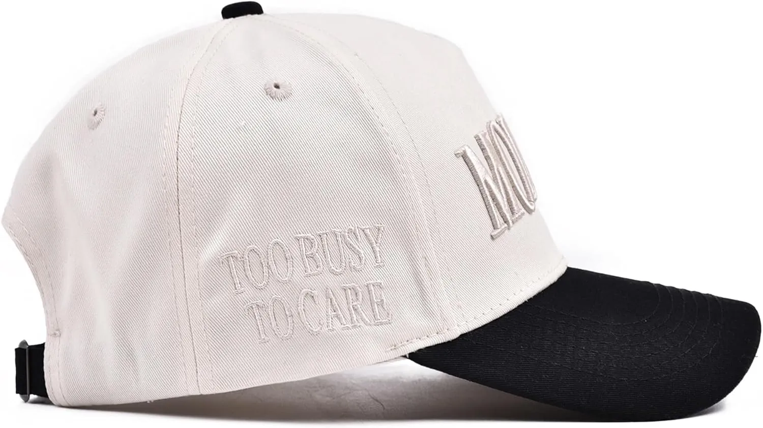 Vintage Two-Tone Women's Baseball Cap, Mommin Trucker Hat for Women & Men, Adjustable Baseball Cap, Mother Day Ponytail Hat