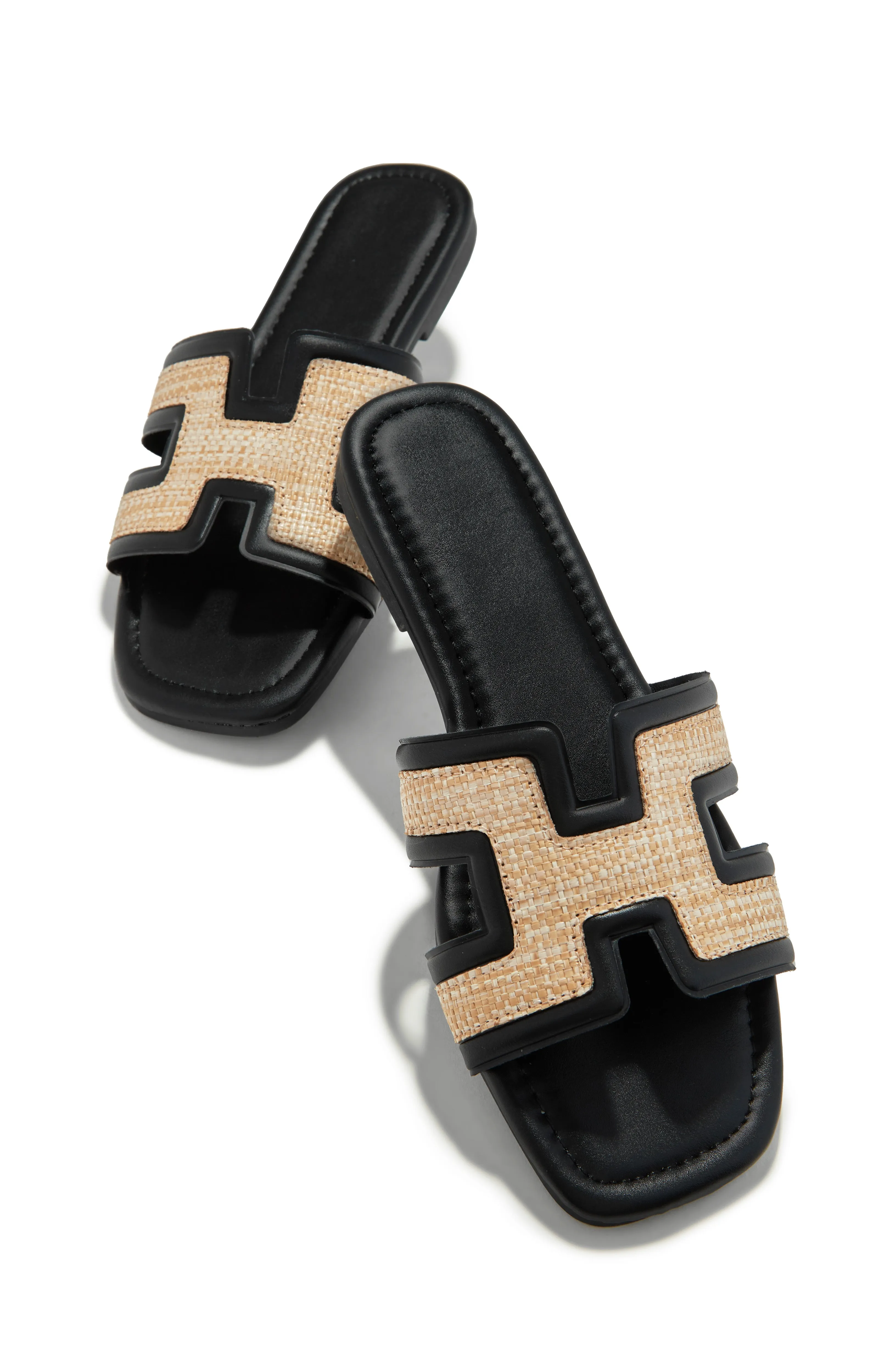 Yuliana Slip On Sandals - Black