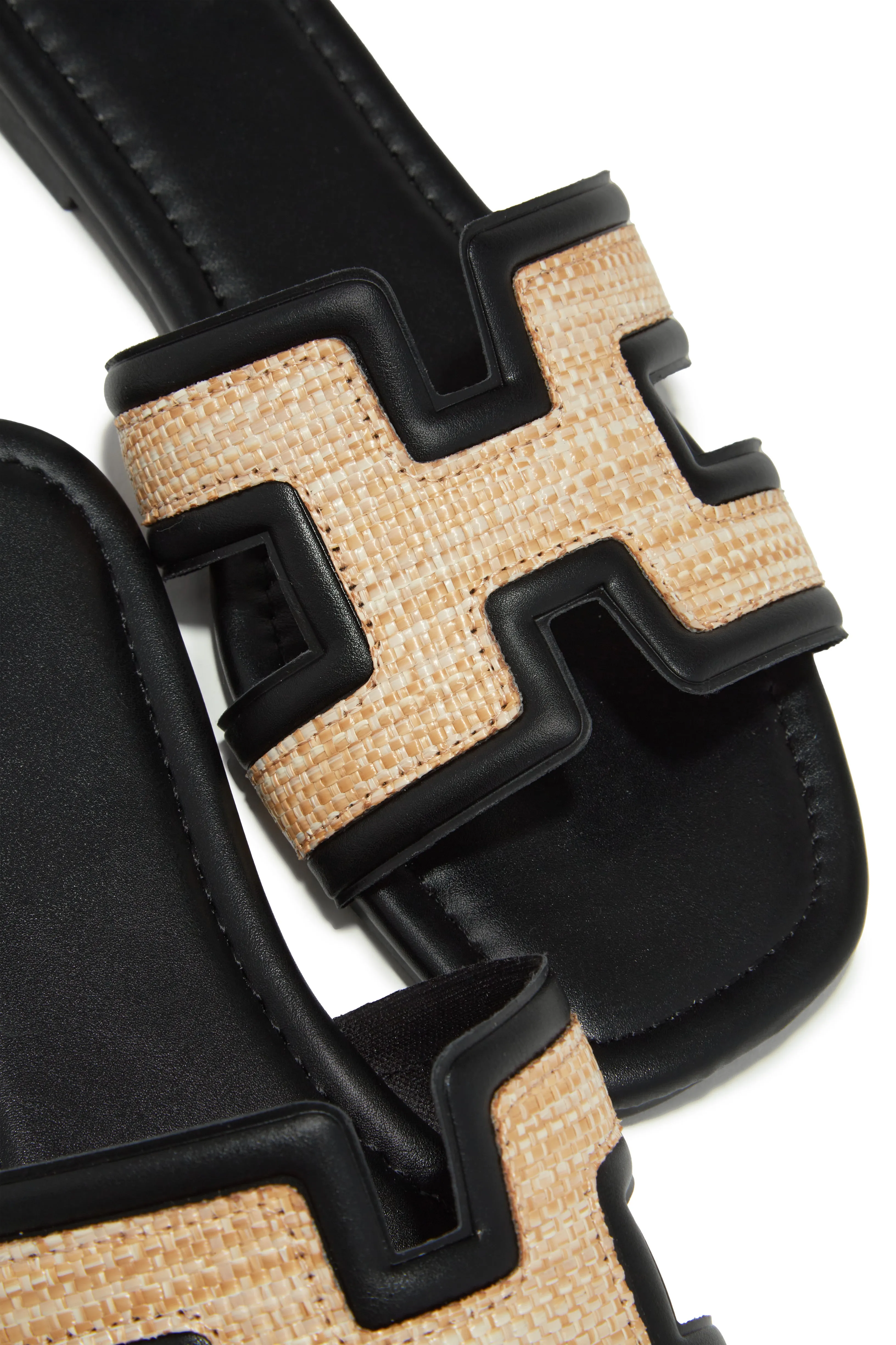 Yuliana Slip On Sandals - Black